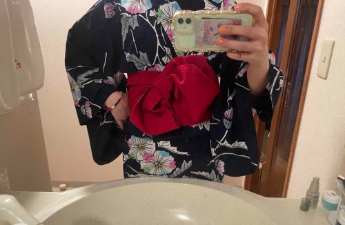 一人なので浴衣姿も撮れない